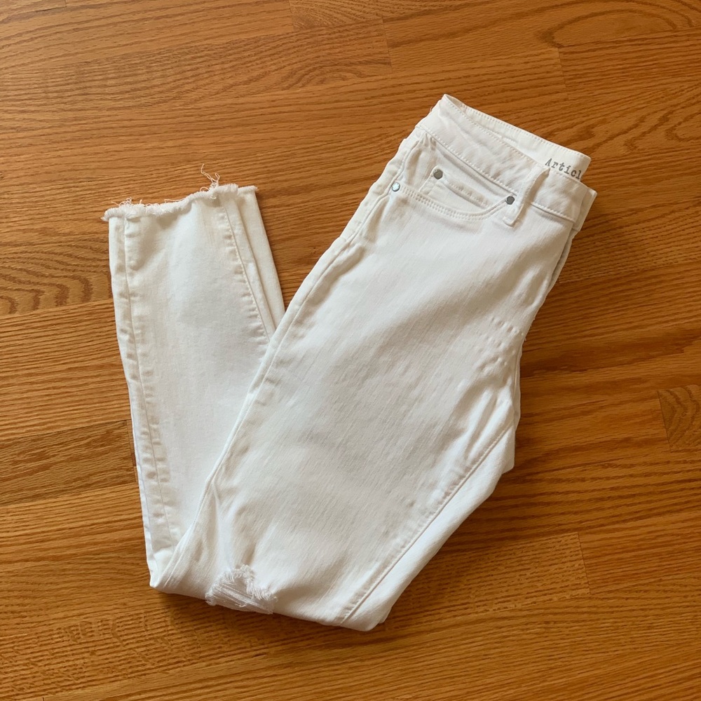 Articles of Society white distressed skinny jeans